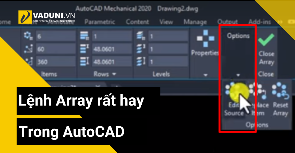 lenh-array-rat-hay-trong-autocad