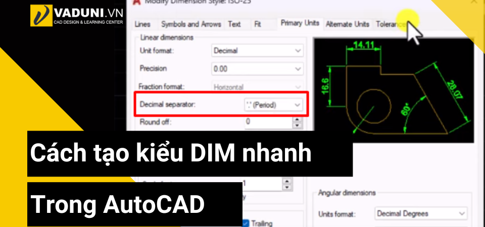 cach-tao-kieu-dim-nhanh-trong-autocad