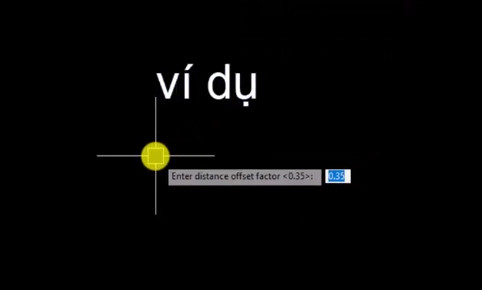 nhap-khoang-cach-tao-duong-vien-cho-chu-trong-autocad